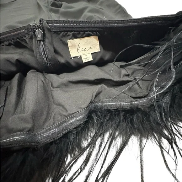 Lina Black Wide Leg Women's Pants - Picture 6 of 12